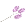 Silk Palm Leaf Purple 87cm Nm
