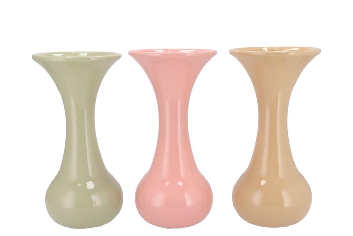 <h4>Mia Dreamy Pastel Mix Vase Neck Trumpet 13x13x27cm Nm</h4>