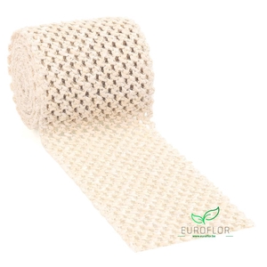RIBBON MAURI 1,8M 8CM CREME