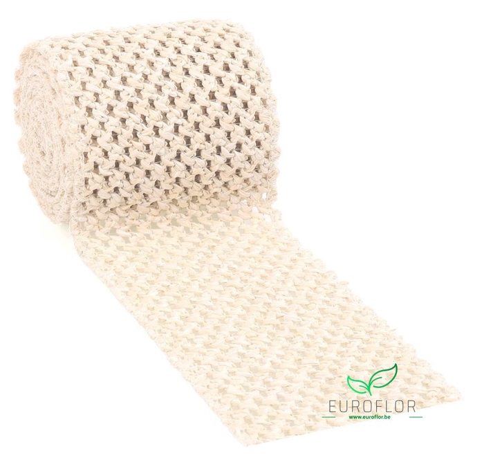 RIBBON MAURI 1,8M 8CM CREME