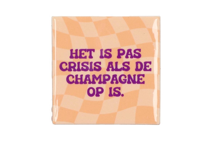 Tile Champagne Op 10x10x1cm Nm