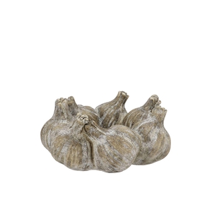 Concrete Garlic Wreath Natural 20x20x9cm Nm