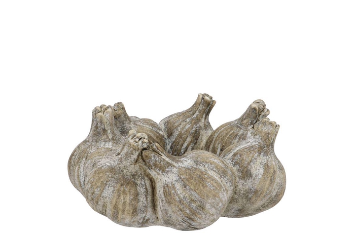 <h4>Concrete Garlic Wreath Natural 20x20x9cm Nm</h4>