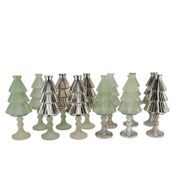 <h4>Jazz Nordic Green Vase X-mas Tree Ass 11x28cm Nm</h4>