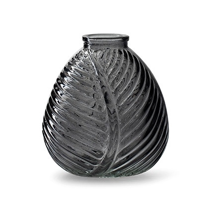 Glass Celeste Ball vase d3/12*13cm