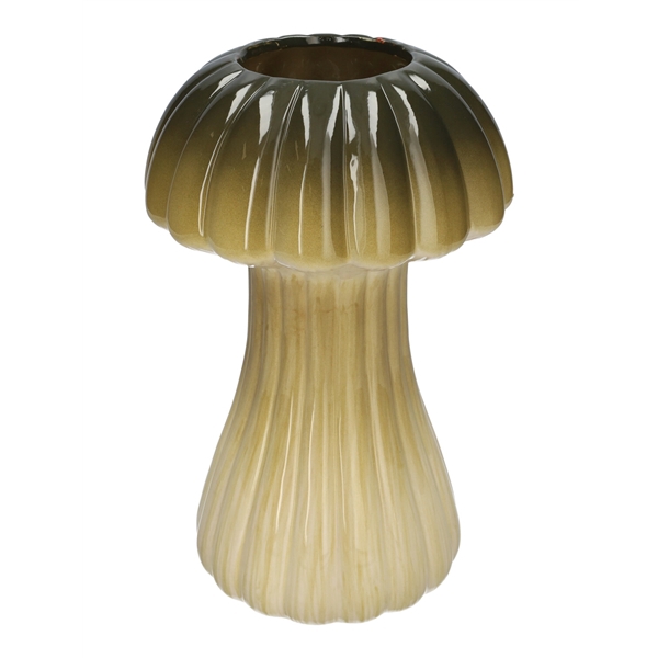 <h4>Vase Champignon1 lines d8\\18xh28.5 green</h4>