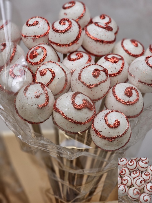 KERST OP STOK BAL WIT ROOD