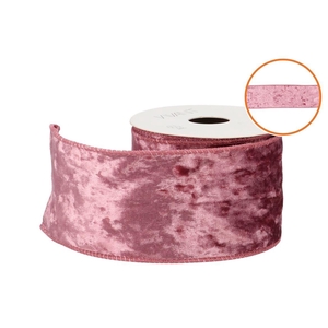 Ribbon Velvet Satin Old Pink 3mx70mm