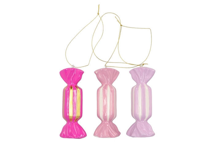 Candy Gold Pink/lila Mix Hanger Rectangle Ass 6x4x13cm Nm