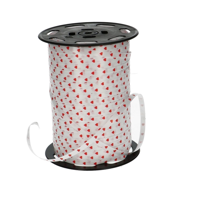 <h4>Valentine Ribbon Curly ribbon 5mm 500m heart</h4>