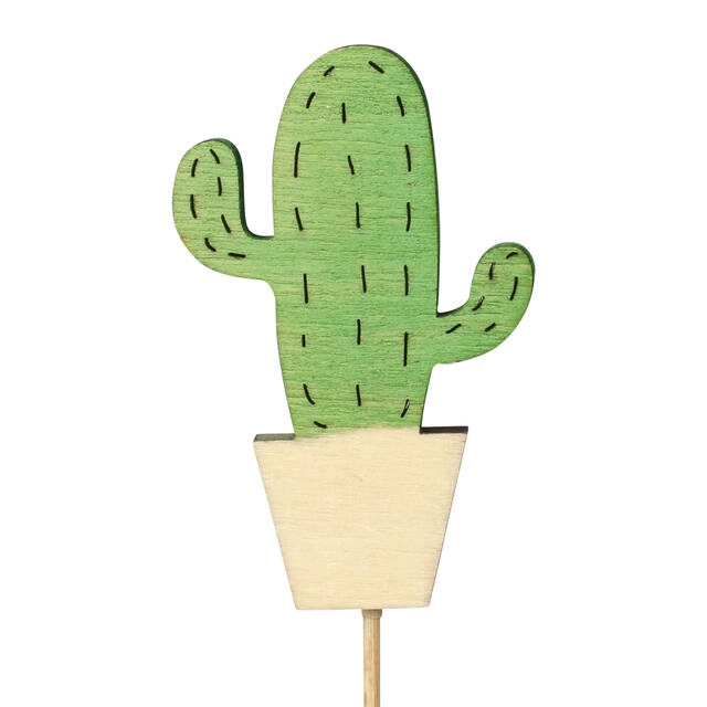 Pick Cactus wood 8x5cm + 12cm stick