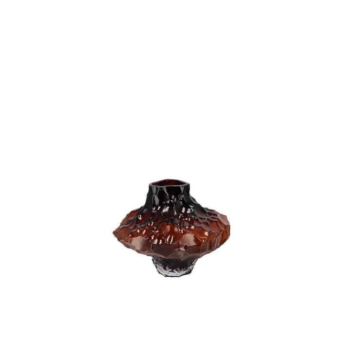<h4>Filou Brown Vase Structure 19x16cm</h4>