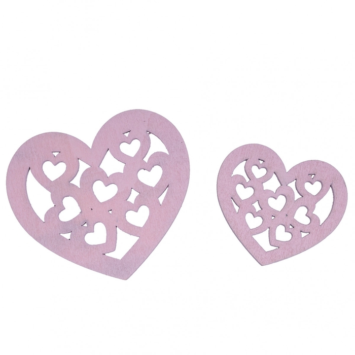 <h4>Valentine Deco hanging heart  5-7cm x20</h4>