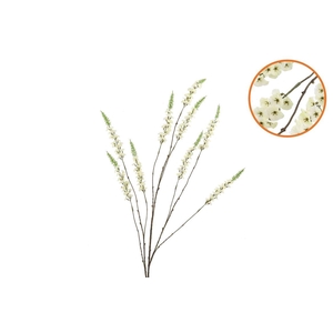 Silk Campanula Cream Single Stem 146cm