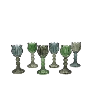 Bicolore Green Mix Bloom T-light Ass 8x18cm Nm