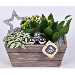 Hout rechthoek 22x13