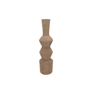 Lisboa Brown Vase Sparkle 16x16x59cm Nm