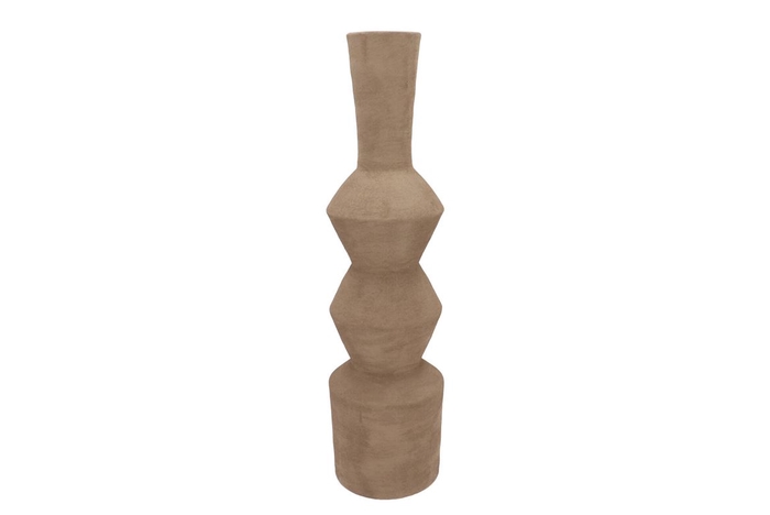 <h4>Lisboa Brown Vase Sparkle 16x16x59cm Nm</h4>