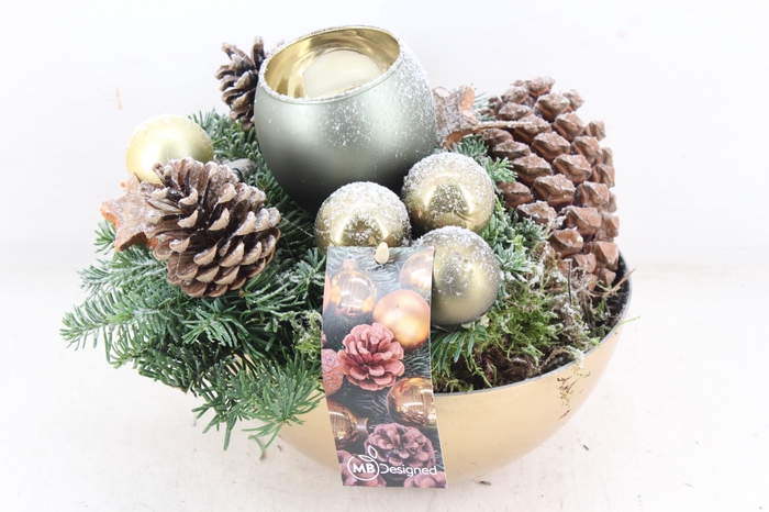 <h4>arr5 Kerst MB - Kunstst. pot gold 285/5 1wax</h4>