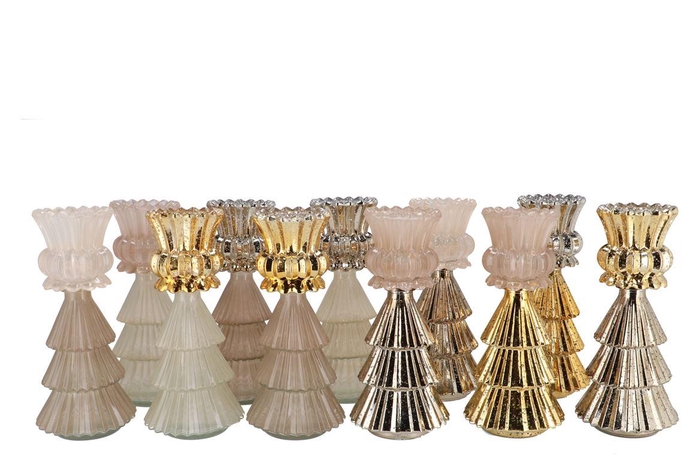 <h4>Jazz Cozy Sand T-light X-mas Tree Ass 11x28cm</h4>