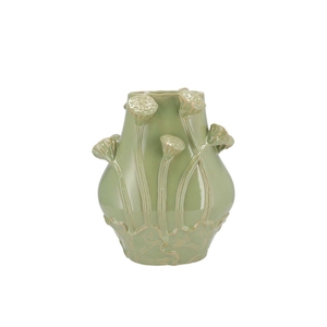 Mara Pistache Vase Lotus 24x18x30cm Nm