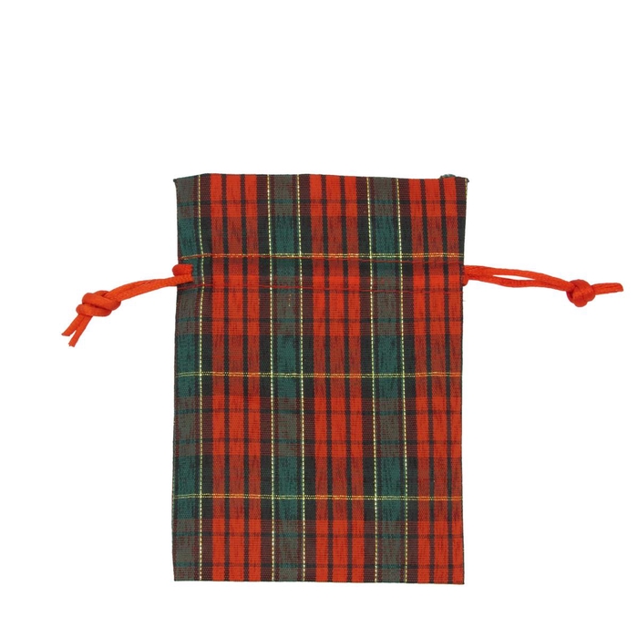 <h4>Christmas Bag Tartan 09*12cm x10</h4>