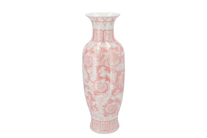Hailey Pink Porcelain Vase Long 15x43cm