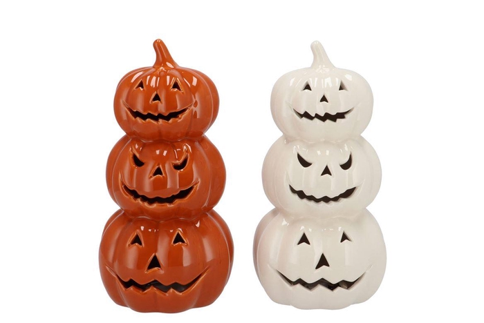 Jolie Scottish Orange Pumpkin Led Light 12x12x24 Cm Nm