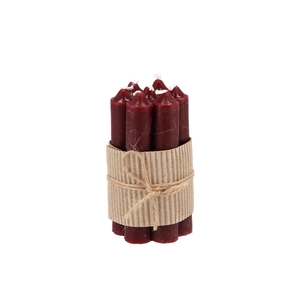 Candle Crown Bordeaux Per 7 2x12cm Nm