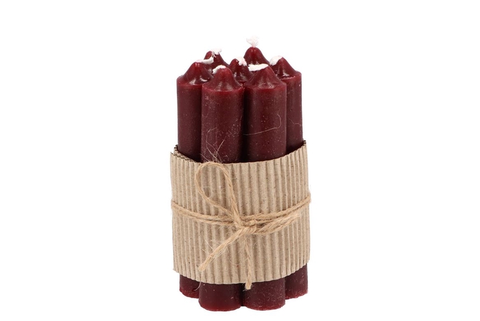 <h4>Candle Crown Bordeaux Per 7 2x12cm Nm</h4>