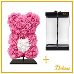 <h4>Valentijn Foam beer/hart 25cm+standaard</h4>