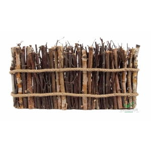 RECHTHOEK BERK STAAND 32X12CM H20 NATURAL