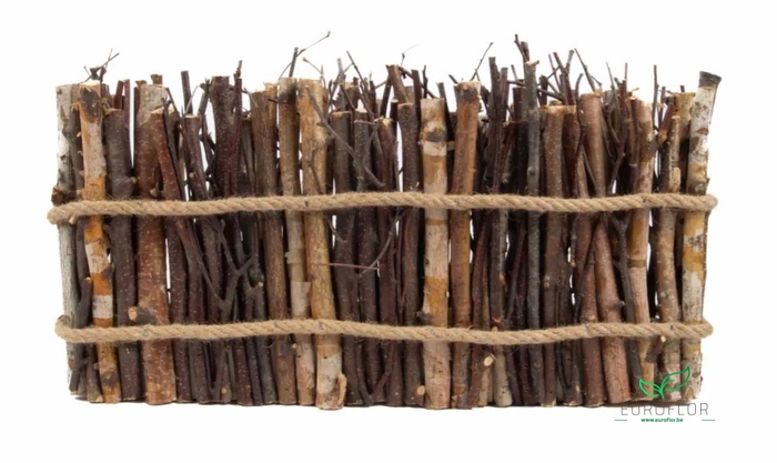 RECHTHOEK BERK STAAND 32X12CM H20 NATURAL