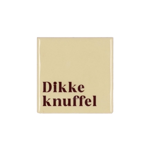 Tile Dikke Knuffel Beige 10x10x1cm