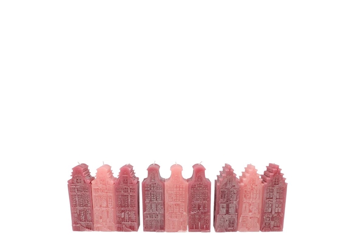 <h4>Amsterdam House Sweets Pink Mix Candle 4x4x12cm</h4>