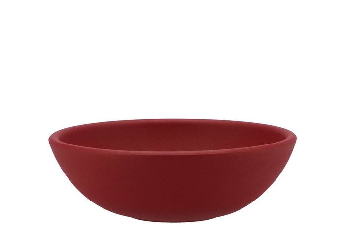 <h4>Vinci Red Velvet Bowl Low 20x7cm</h4>