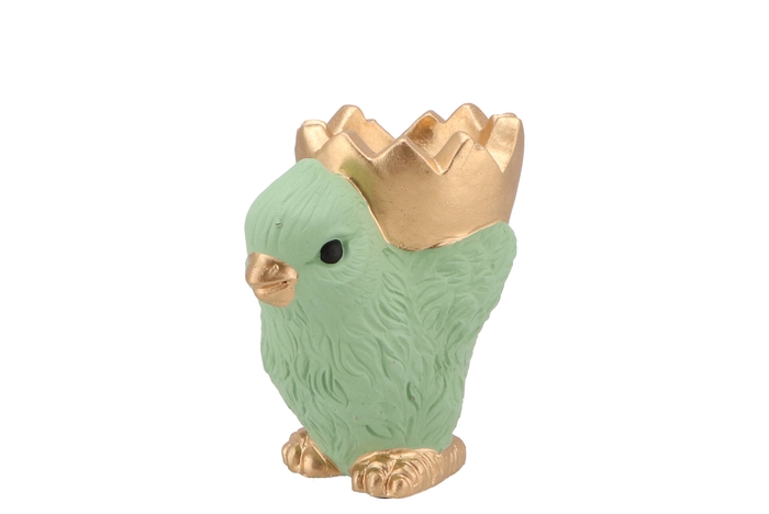 Easter Chicken-bowl Light Green 14x9,5x14cm Nm