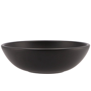 Vinci Matt Black Bowl Low 30x9cm