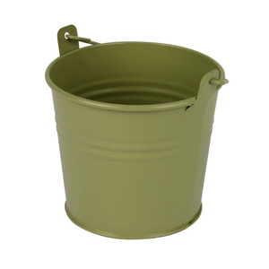 Bucket Sevilla zinc 9.6xH8cm - ES8.5 green matt