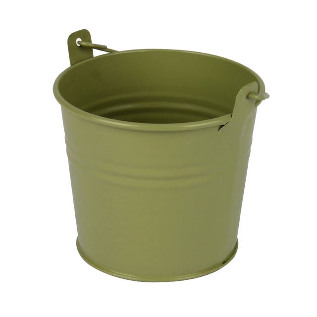 <h4>Bucket Sevilla zinc 9.6xH8cm - ES8.5 green matt</h4>