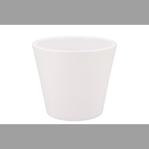 Vinci Matt White Container Pot 21x19cm