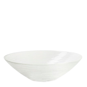 Glass Bowl ribbed d25*7m