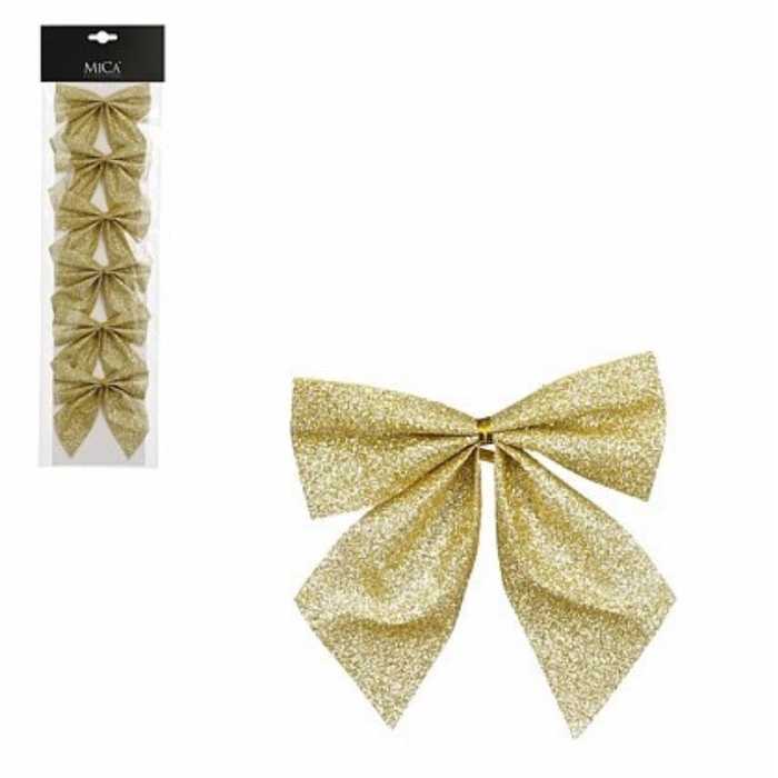 <h4>Kerst Deco strik 10*12cm x6</h4>