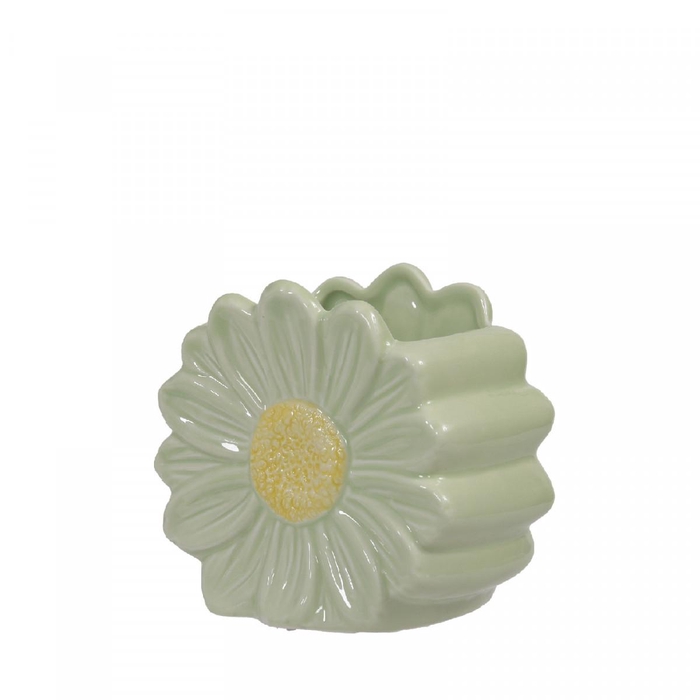 <h4>Ceramics Daisy vase 11*7*10cm</h4>