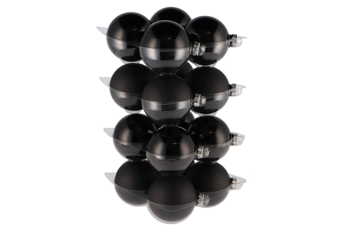 Glass Ball Combi Black 80mm P/16