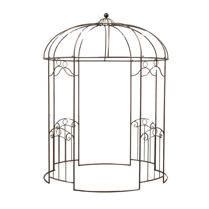 <h4>Pavilion Julia, H 262 cm, Weather resistant, Iron, Mat iron darkbrown</h4>