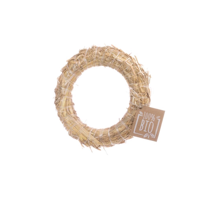 <h4>Straw Wreath Bio 20cm Natural</h4>
