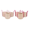 Venice Fuchsia/pink Basket Handle Set 3 35x28/32x26/26x25 Nm