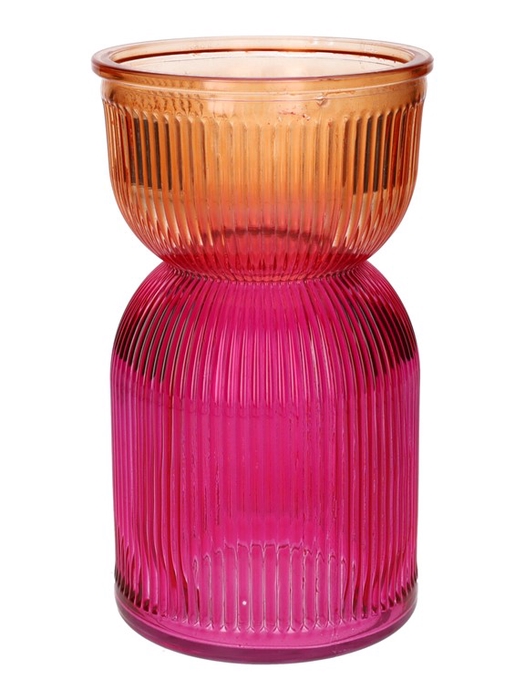 <h4>Vase Same duo d12xh21 peach/fuchsia</h4>