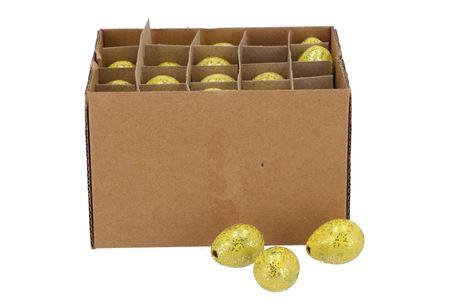 <h4>Eggs Quail Yellow Glitter P/60</h4>